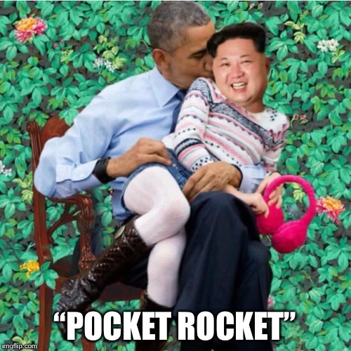 Image tagged in obama,kim jong un Imgflip