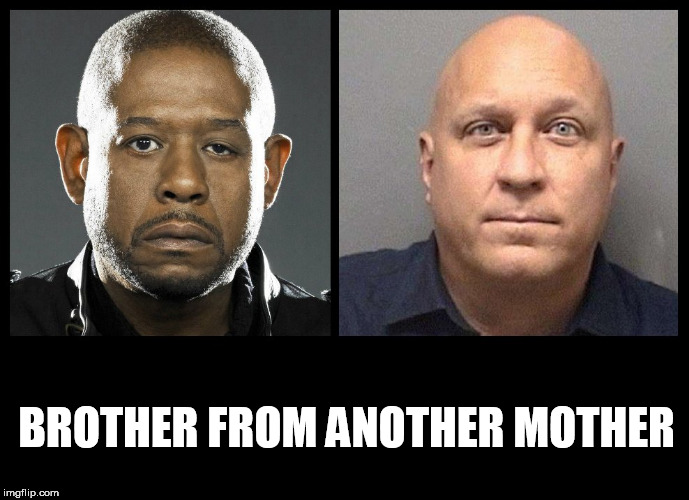 Image tagged in forest whitaker eye,lazy,eyes,eye,brother,opposites