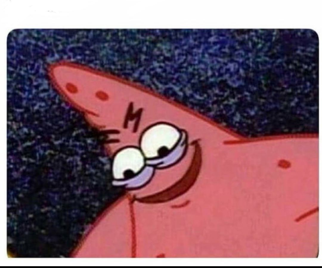 evil Patrick Blank Template Imgflip