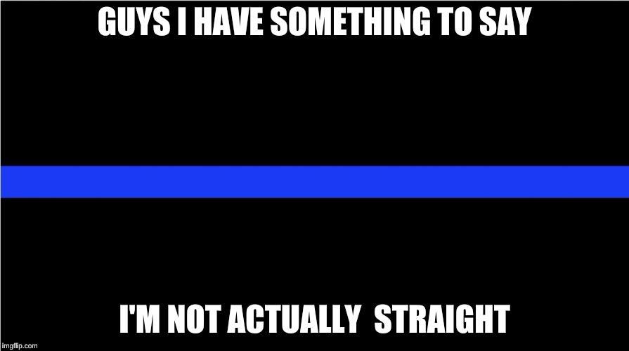 Thin blue line Imgflip