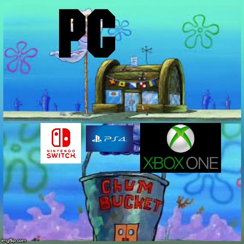 Krusty Krab Vs Chum Bucket Meme Imgflip