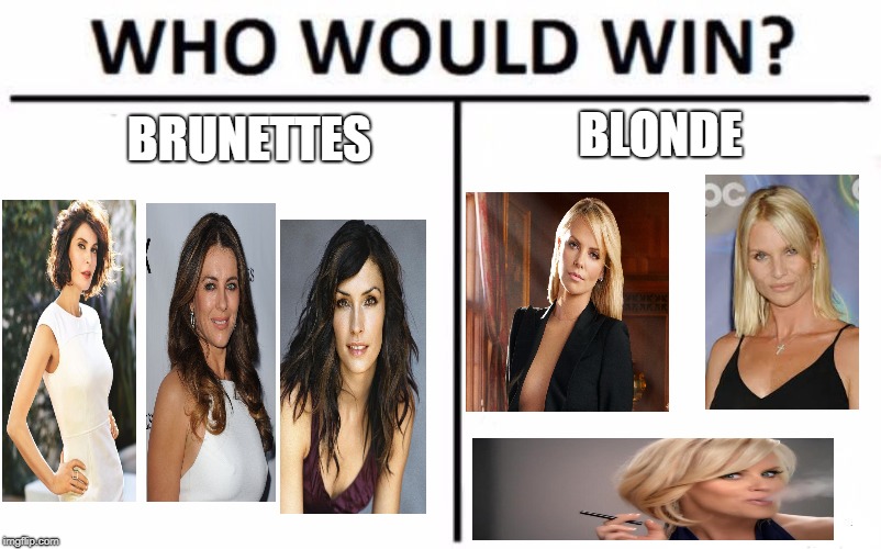 vs blonde Imgflip