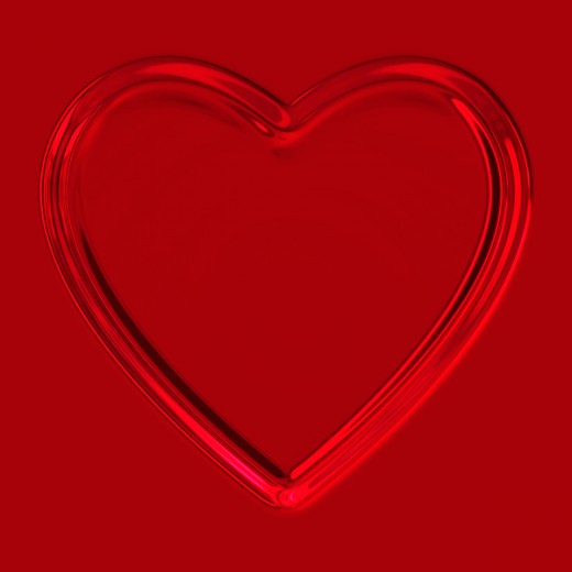 Glowing Red Heart Blank Template Imgflip
