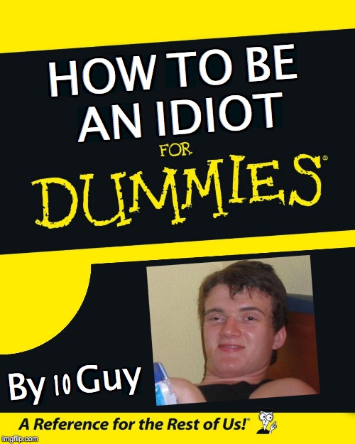 Image tagged in 10 guy,idiot,for dummies Imgflip