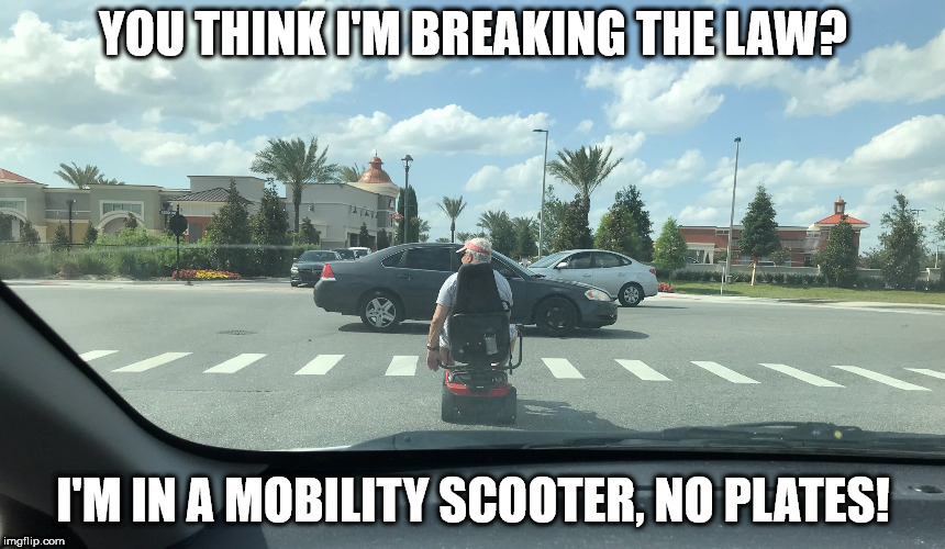 Old man Mobility Scooter Imgflip