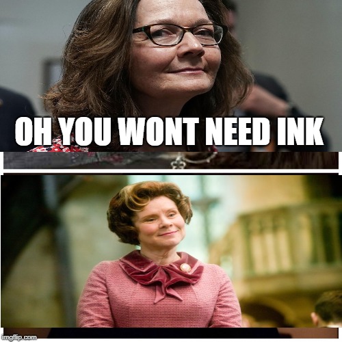 Image tagged in gina haspel,dolores umbridge Imgflip