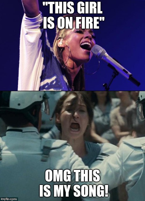 this girl is on fire Imgflip