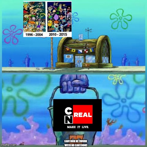 Krusty Krab Vs Chum Bucket Meme Imgflip