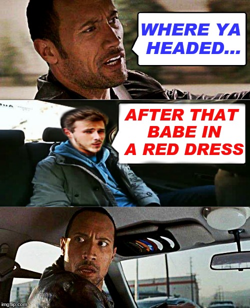 The Rock driving distracted... Imgflip