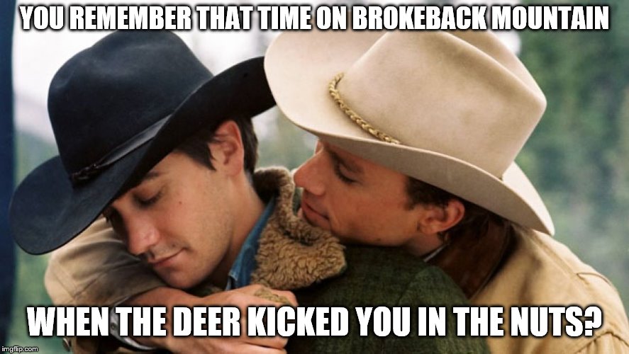 Image tagged in brokeback Imgflip