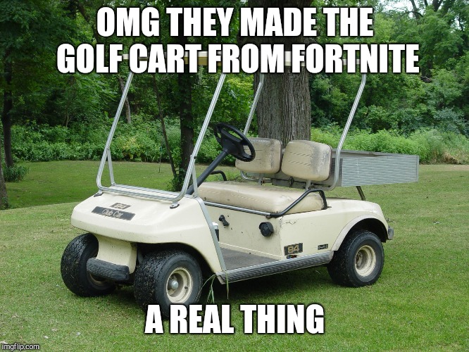 Image tagged in golf cart Imgflip