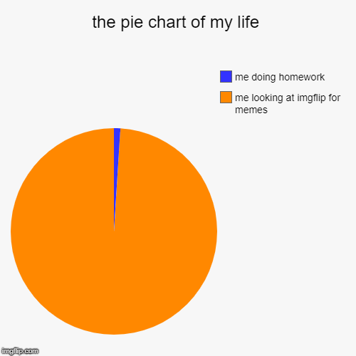 the pie chart of my life Imgflip