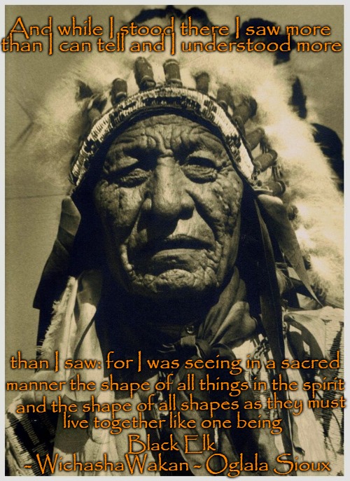 Black Elk Wisdom Wichasha Wakan Imgflip