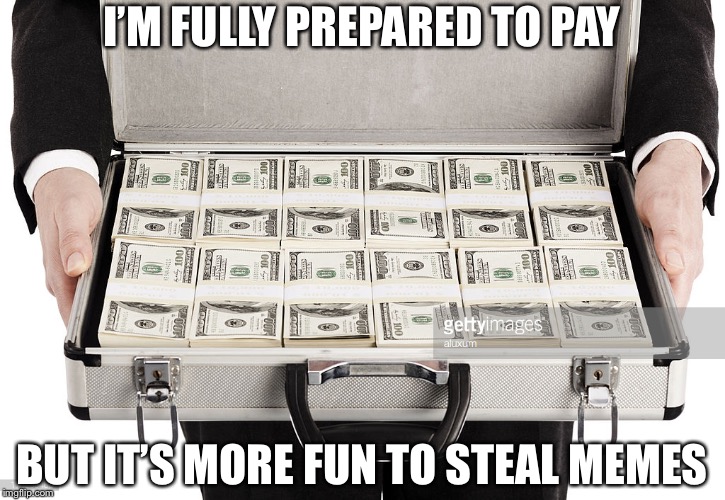 Briefcase Full of Money Imgflip