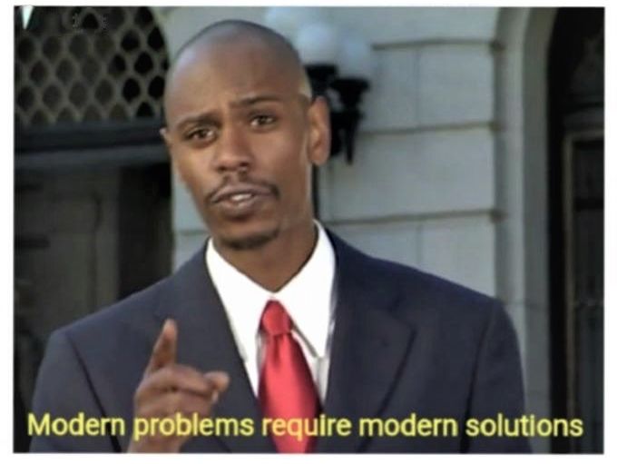 Modern problems require modern solutions Blank Template