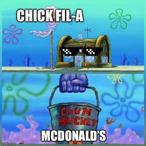 Krusty Krab Vs Chum Bucket Meme Imgflip