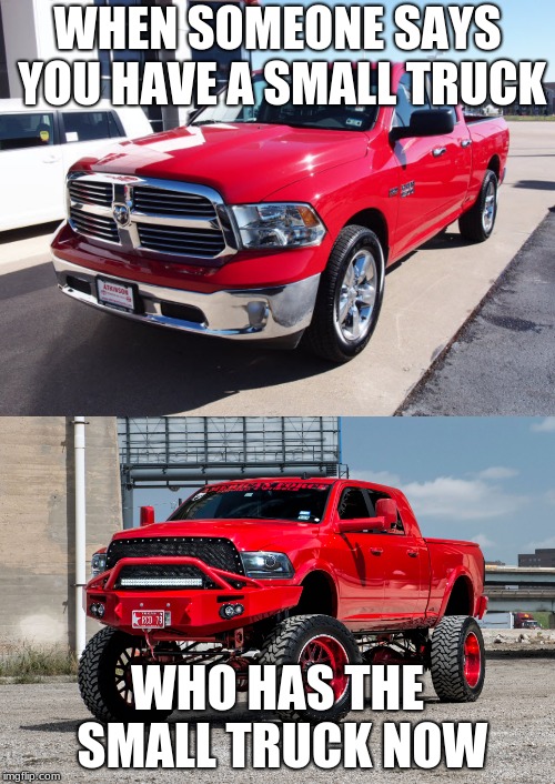 updated small truck meme Imgflip