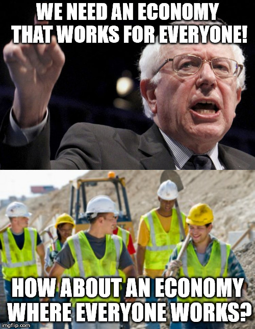 Image tagged in bernie sanders,construction worker Imgflip