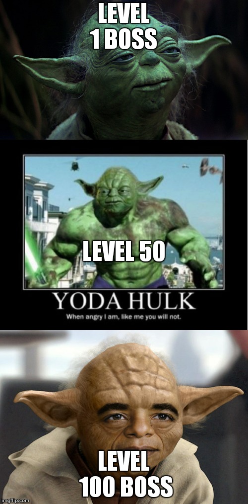 Yoda Boss fight Meme Imgflip