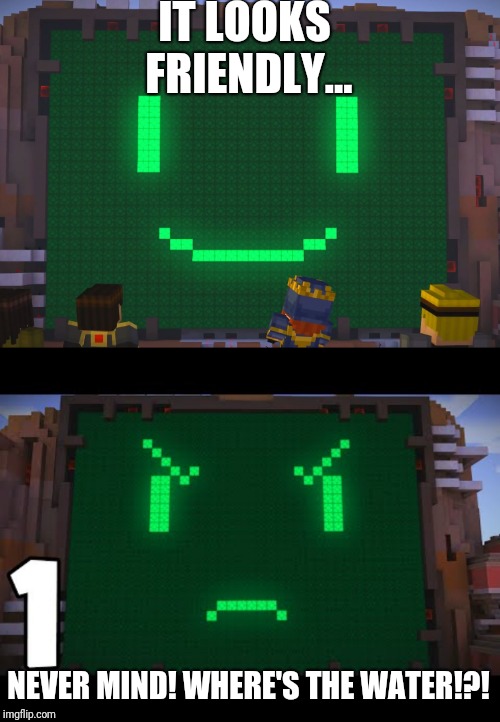 Image tagged in minecraft story mode pama Imgflip