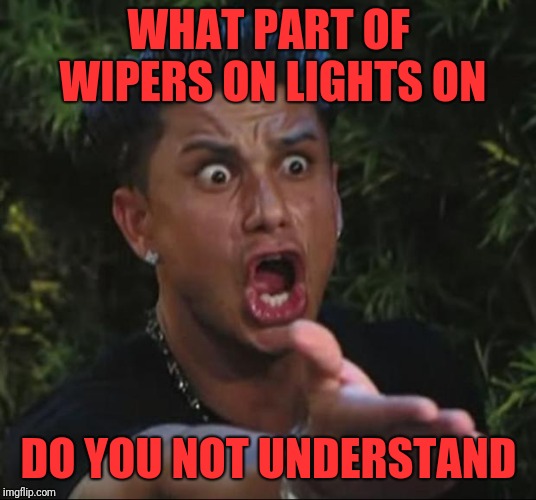 Yet another aspect of driving in the rain that many people in SoCal can