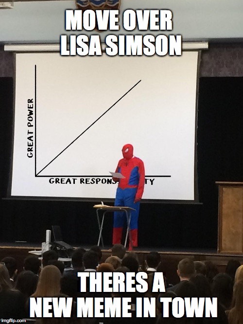Image tagged in lisa simpson's presentation,spiderman,spiderman peter