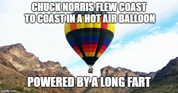 Chuck Norris hot air balloon Imgflip