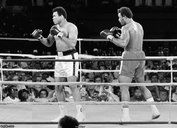 When you find yourself facing the wrong way when fighting in a boxing