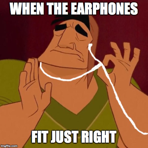 Earphones are basically Airpods with wires... Imgflip