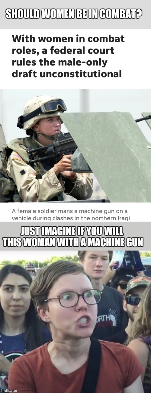 Image tagged in triggered feminist Imgflip