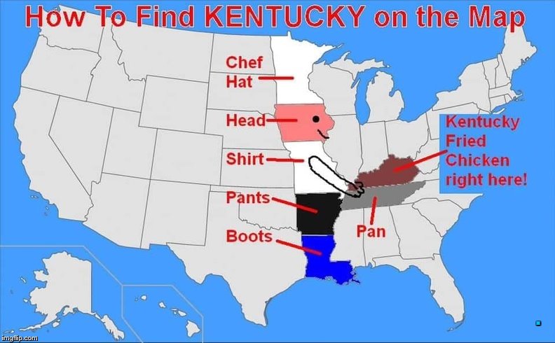 How to find Kentucky on a map Imgflip
