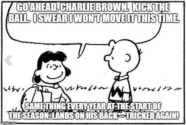 Charlie Brown football Imgflip