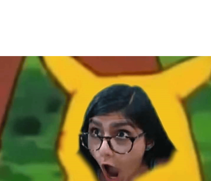 Surprised Mia Khalifa pikachu Blank Template Imgflip