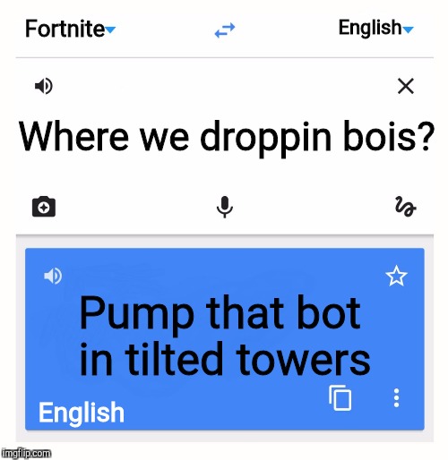 Critique Fortnite Translation Meme