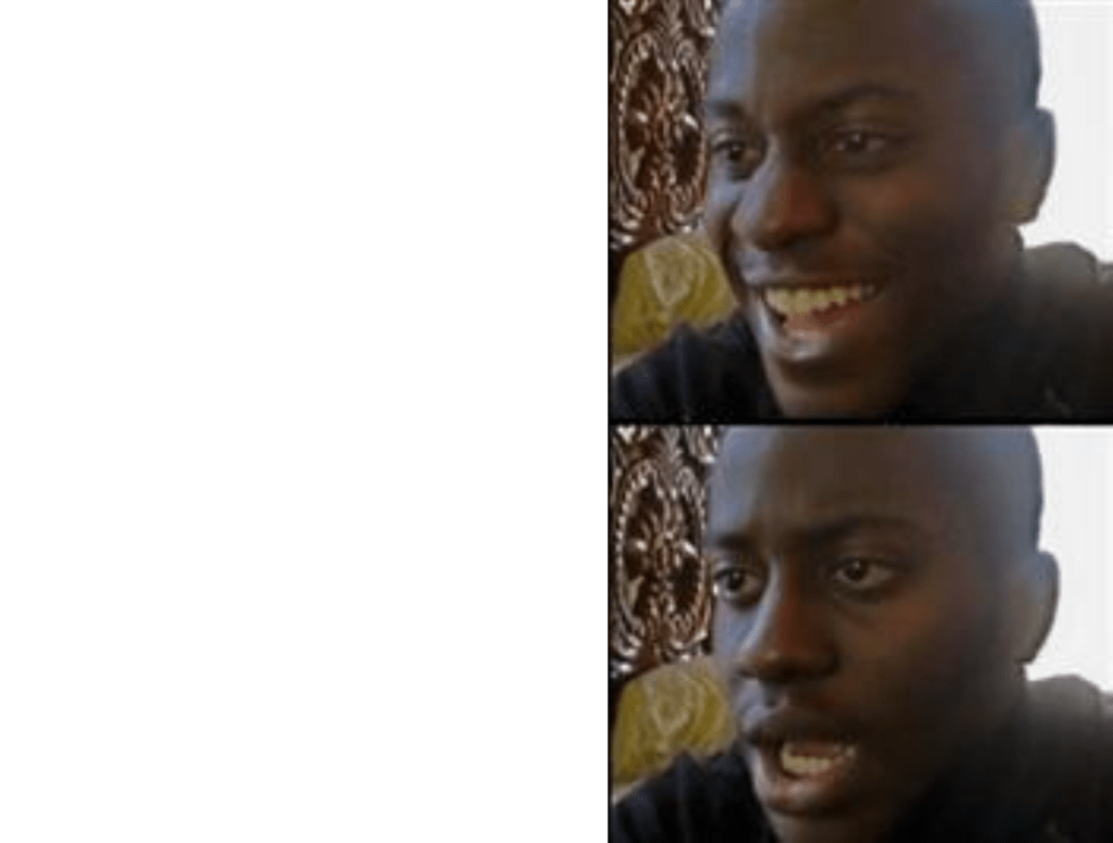 black smiling Blank Template Imgflip