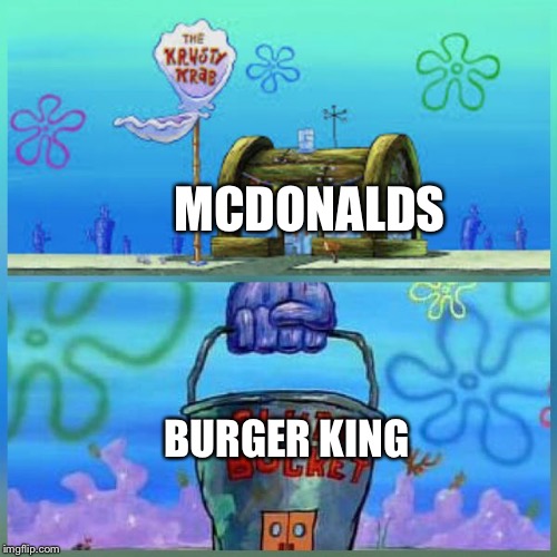 Krusty Krab Vs Chum Bucket Meme Imgflip