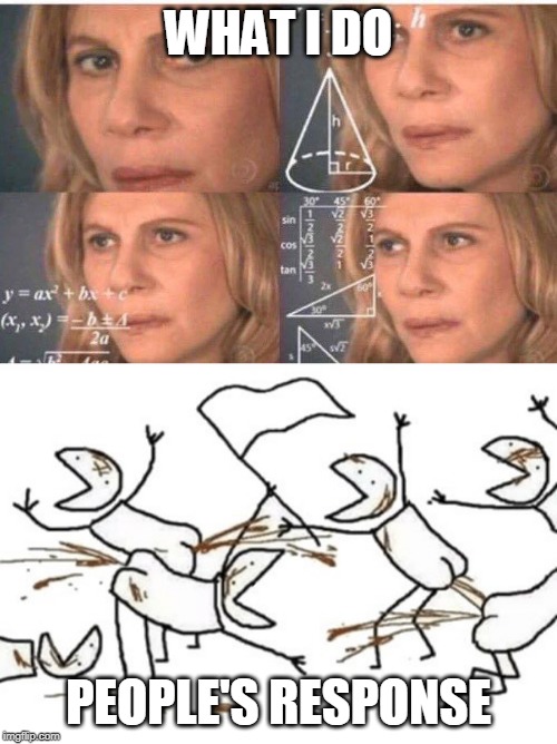 Image tagged in algebra woman Imgflip