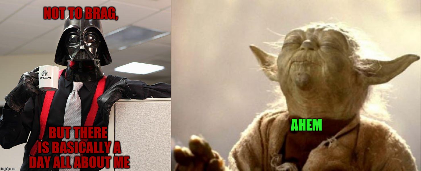 Image tagged in darth vader office space,yoda smell Imgflip