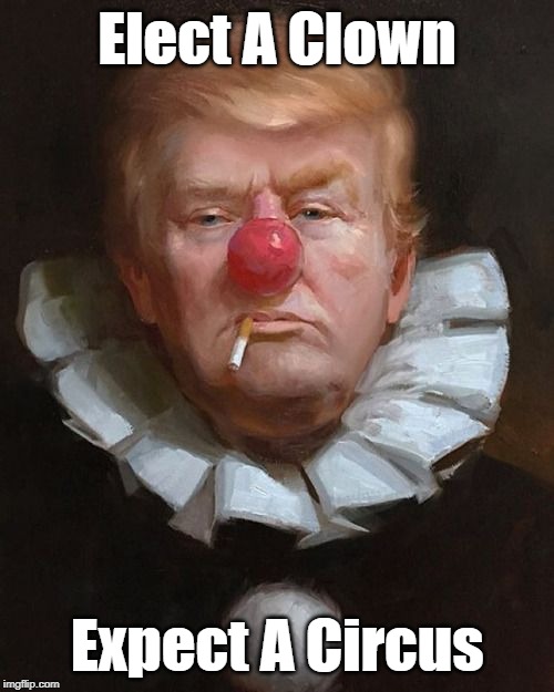 "Elect A Clown, Expect A Circus" Imgflip