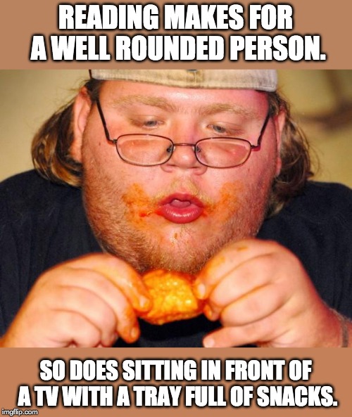 fat guy eating wings Imgflip