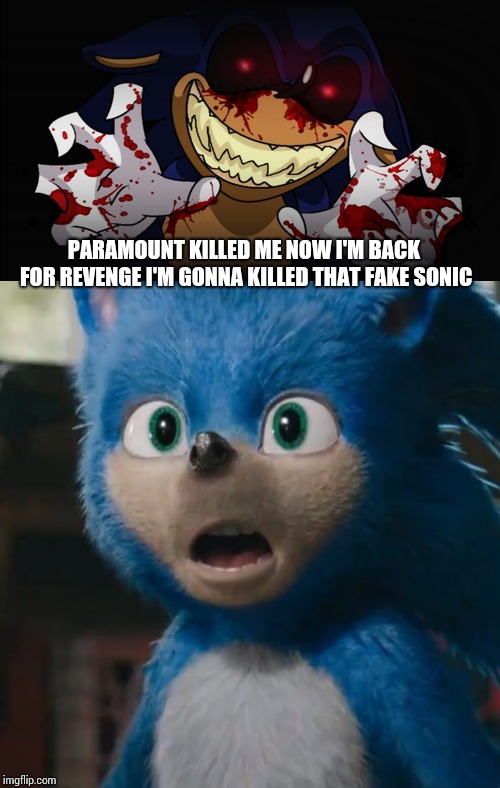 Image tagged in sonicexe,sonic movie Imgflip