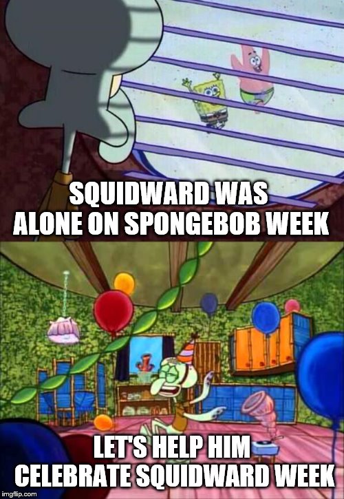 Squidward Looking Out Window Meme