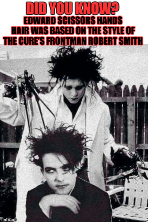 Image tagged in edward scissorhands,the cure,robert smith Imgflip