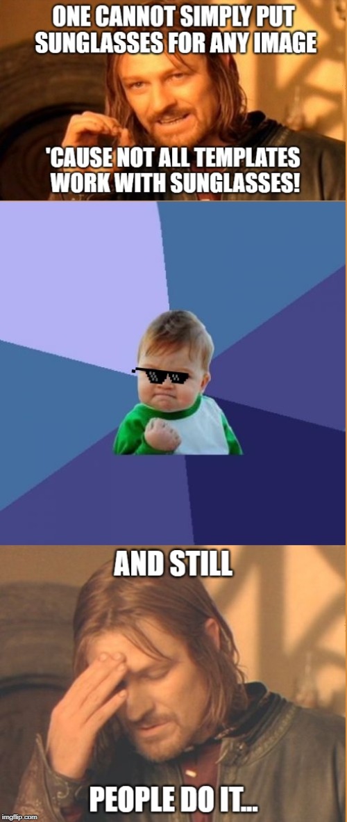 Stop putting sunglsses anywhere! Imgflip