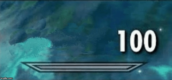 Skyrim skill meme Imgflip