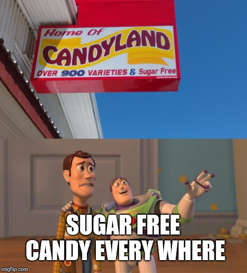 Image tagged in toy story everywhere wide,candyland Imgflip