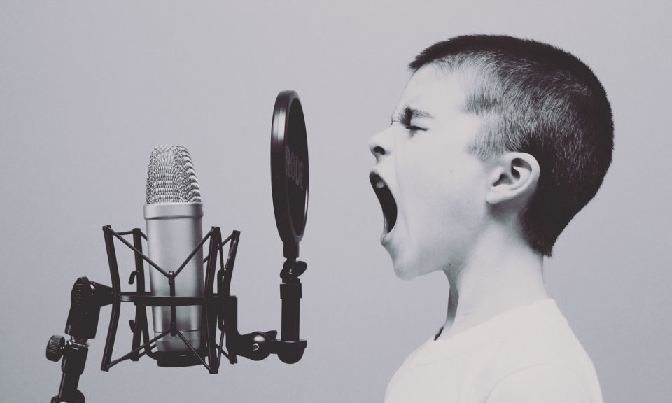 Kid scream into microphone Blank Template Imgflip