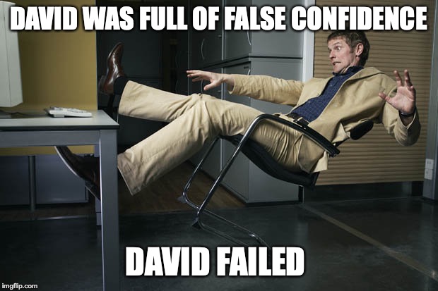 Guy falling off chair Imgflip