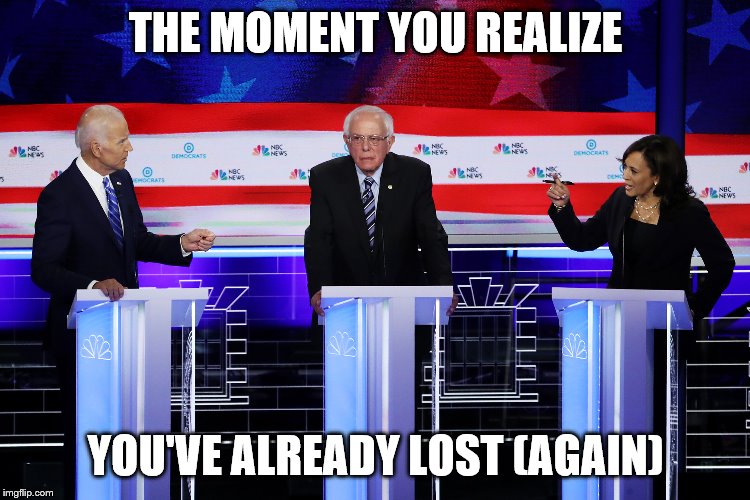 Democratic debate Imgflip