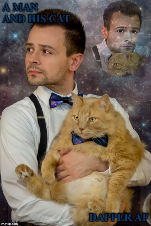 A man and his cat Imgflip
